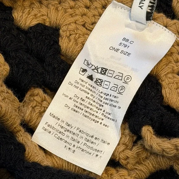 Ganni Lambswool Crochet Beret - Picture 7 of 7